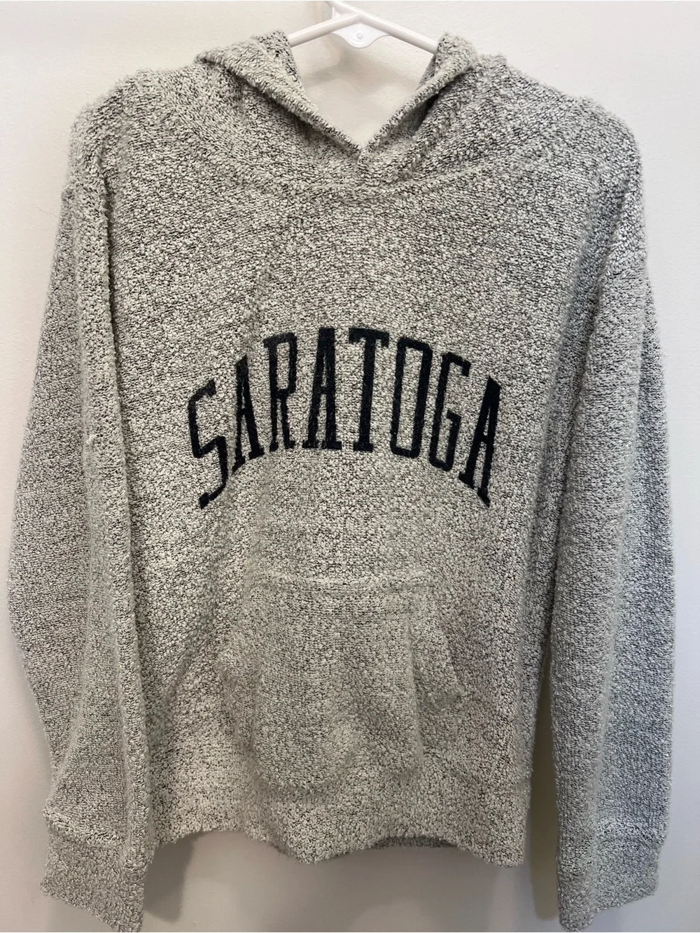 Saratoga Hooded Pullover Sweater - Light Gray - Kids